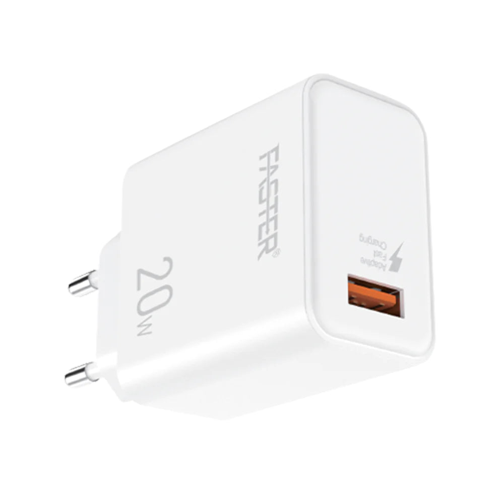 FASTER FC-11QC Fast Wall Charger 20W Qualcomm QC 3.0A FASTER FC-11QC Fast Wall Charger 20W Qualcomm QC 3.0A